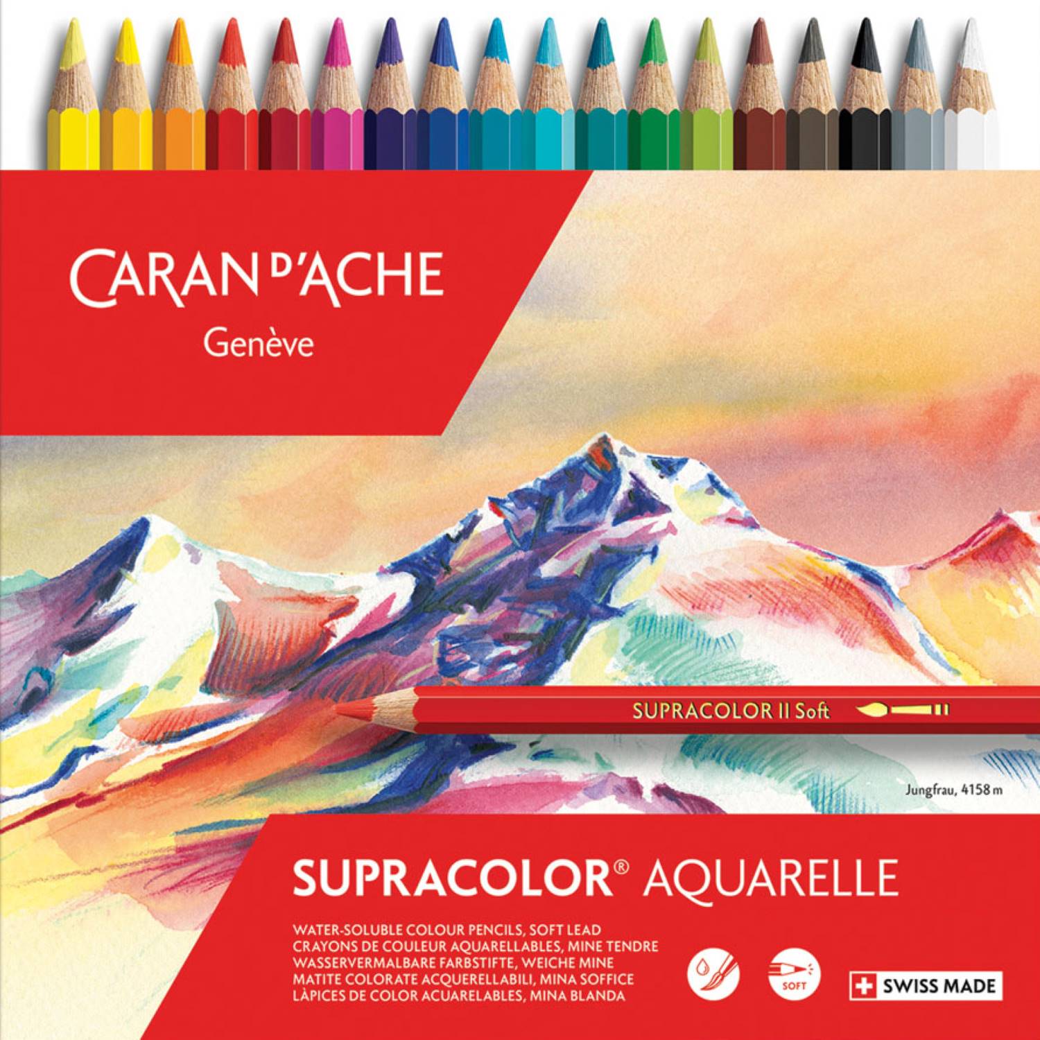 Aquamonolith Water Soluble Woodless Color Pencils - Box of 12