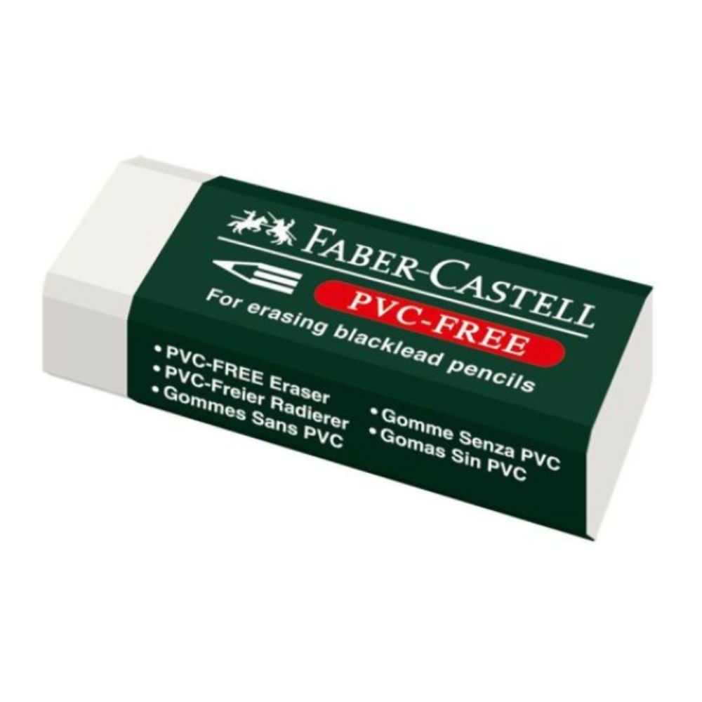Faber-Castell 188121 Eraser for Blacklead Pencils, PVC-Free