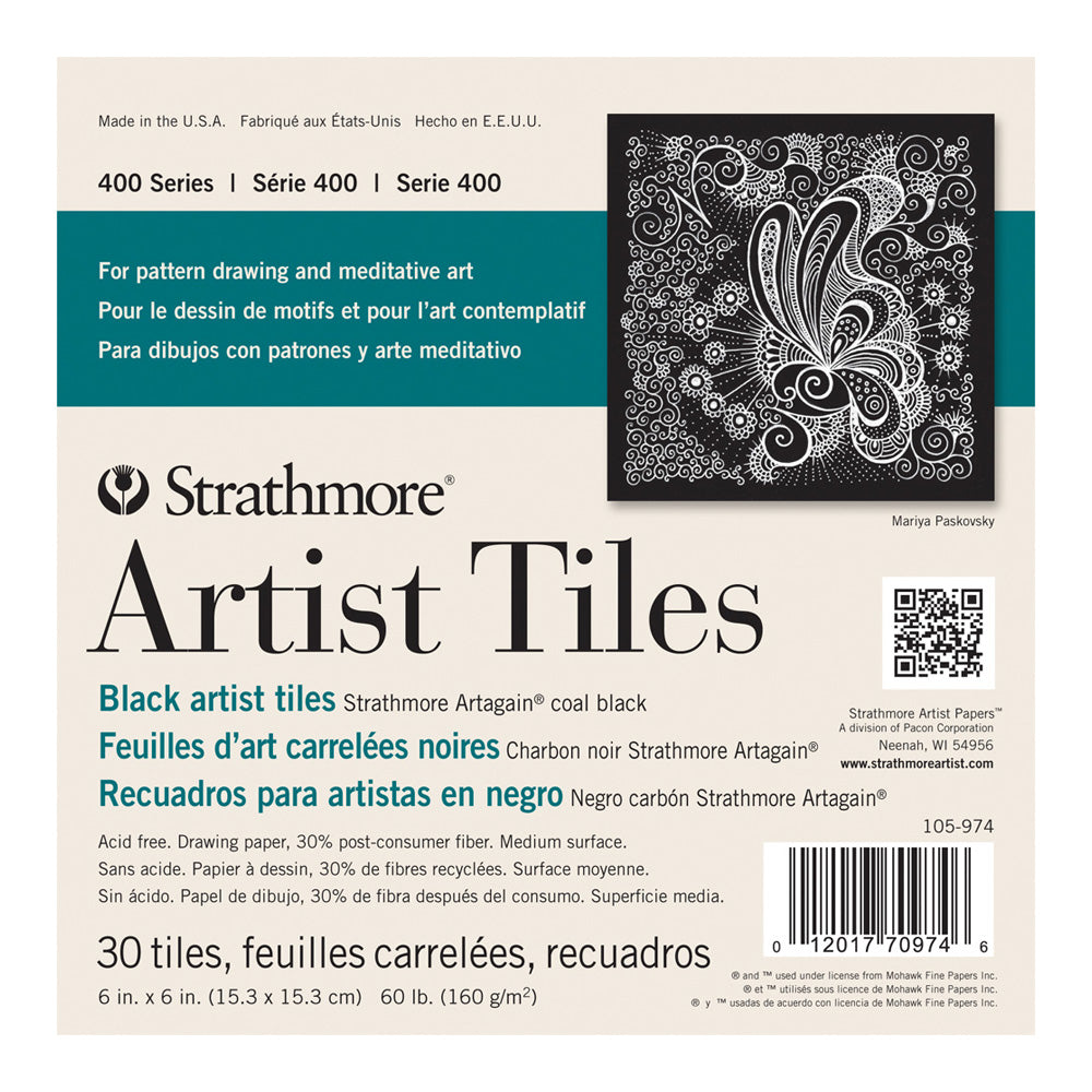 Strathmore 400-Serie Artagain Künstlerkacheln, 6in x 6in, 30CT, 160gsm