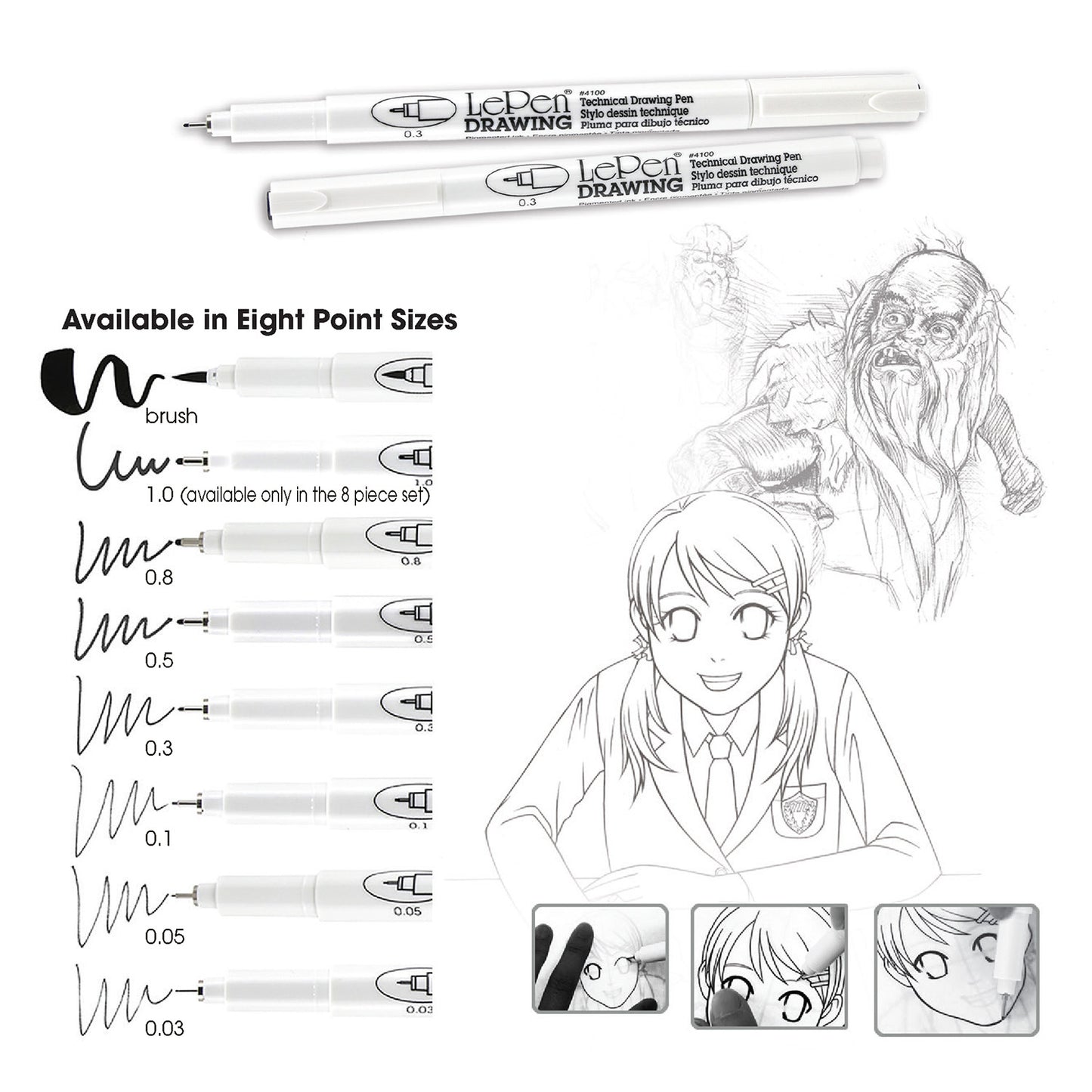 Penna da disegno tecnico Marvy Uchida LePen