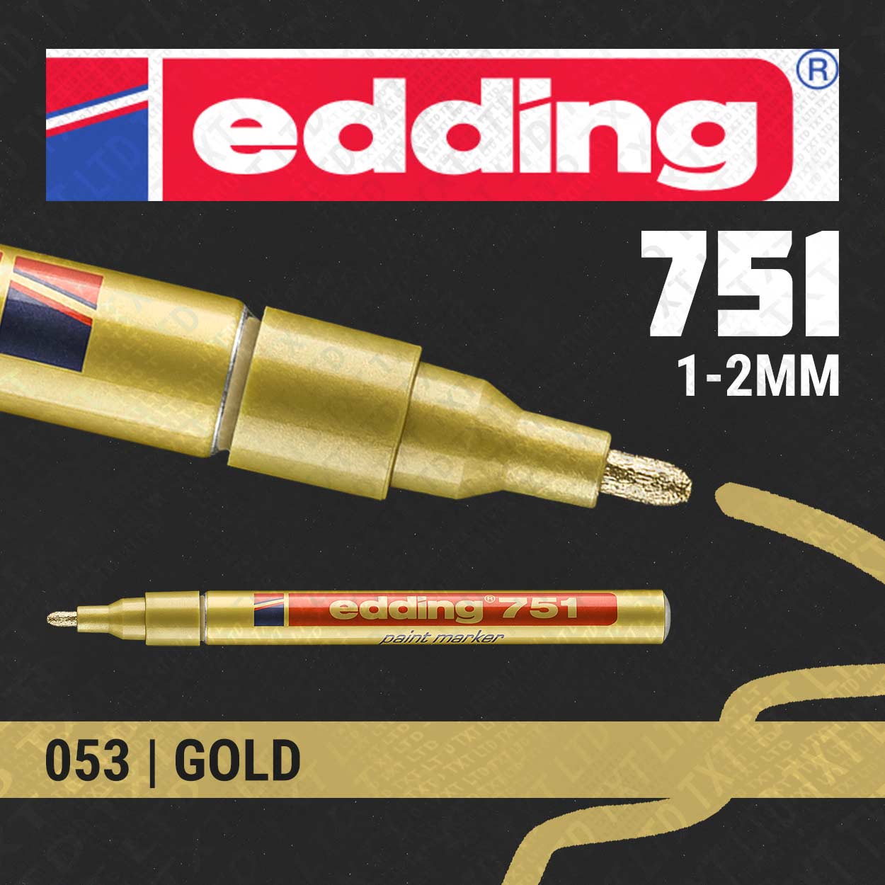 Marqueur de peinture edding 751 1-2mm