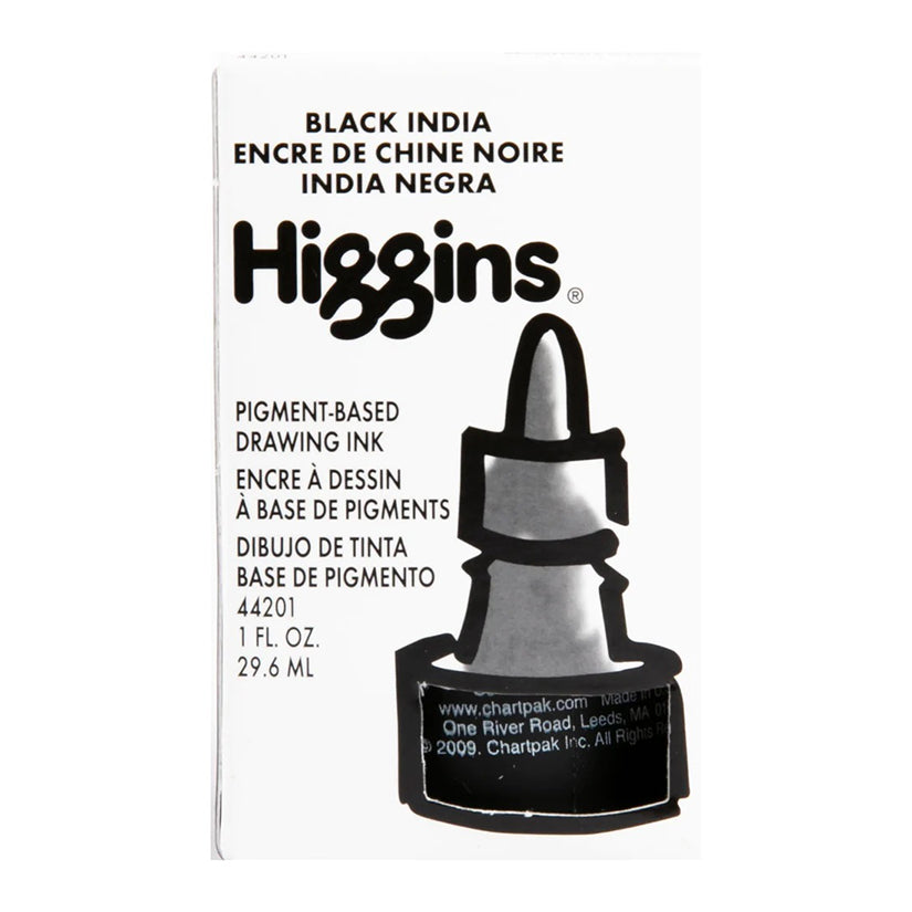 Inchiostro di India nero impermeabile Higgins, 1 fl.oz/29,6 ml