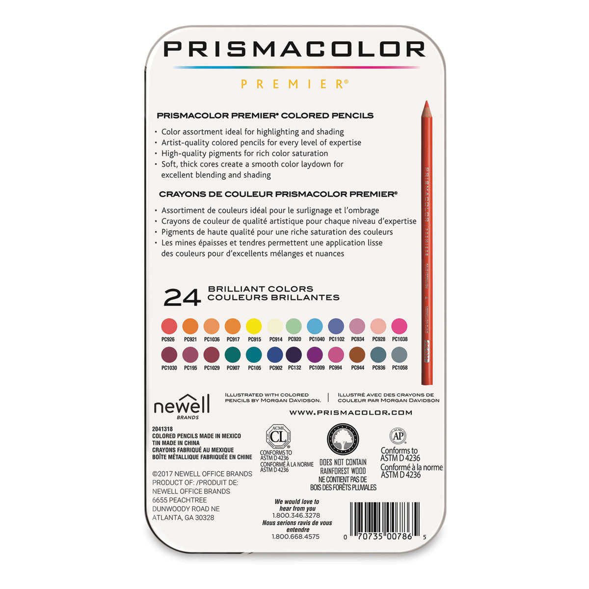 Prismacolor Premier, 24CT, mise en évidence et ombrage