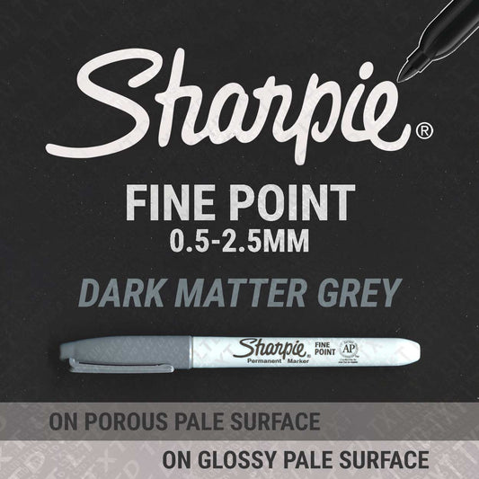 Sharpie Fine Point Permanent Marker, Dark Matter Grey