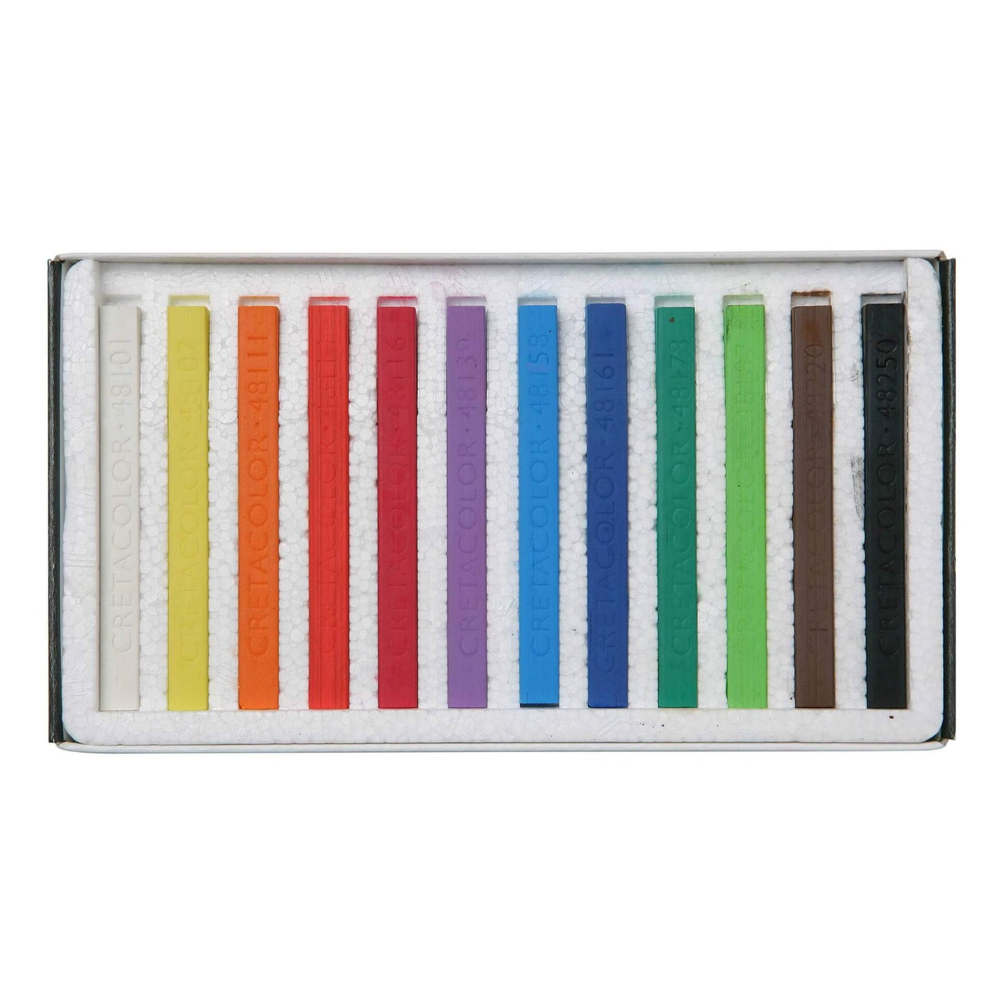 Cretacolor Hard/Carré Pastel, 12CT, Assorted Colours