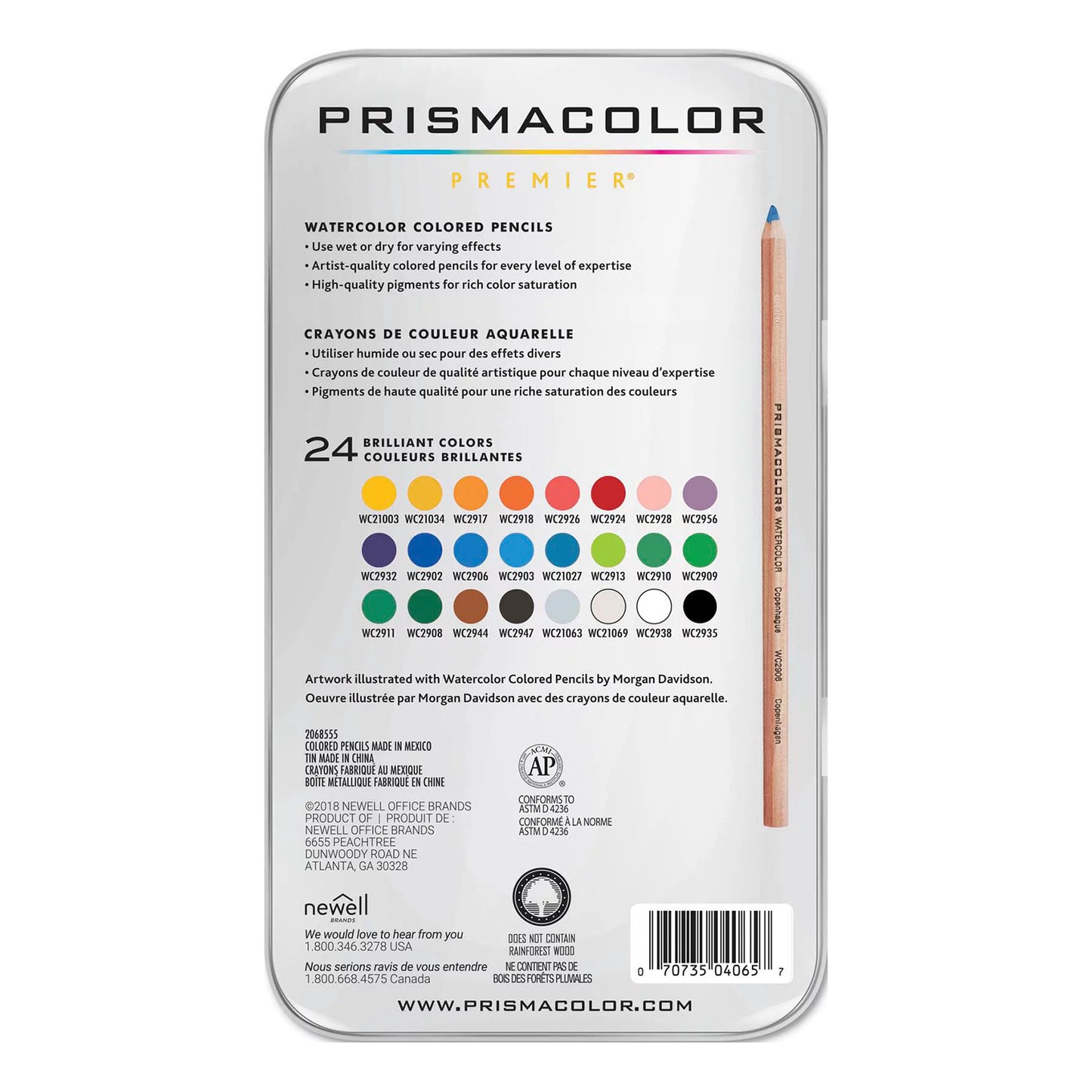 Lápiz acuarelable Prismacolor Premier, 24 u.