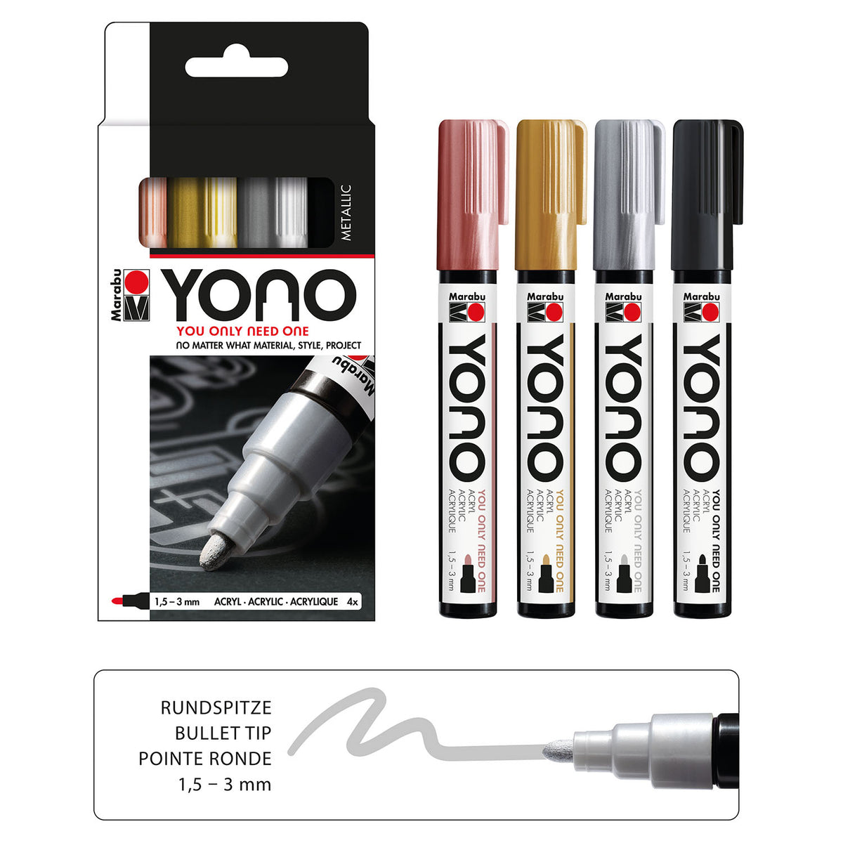 Marabu YONO Y103 1.5-3mm Acrylic Marker