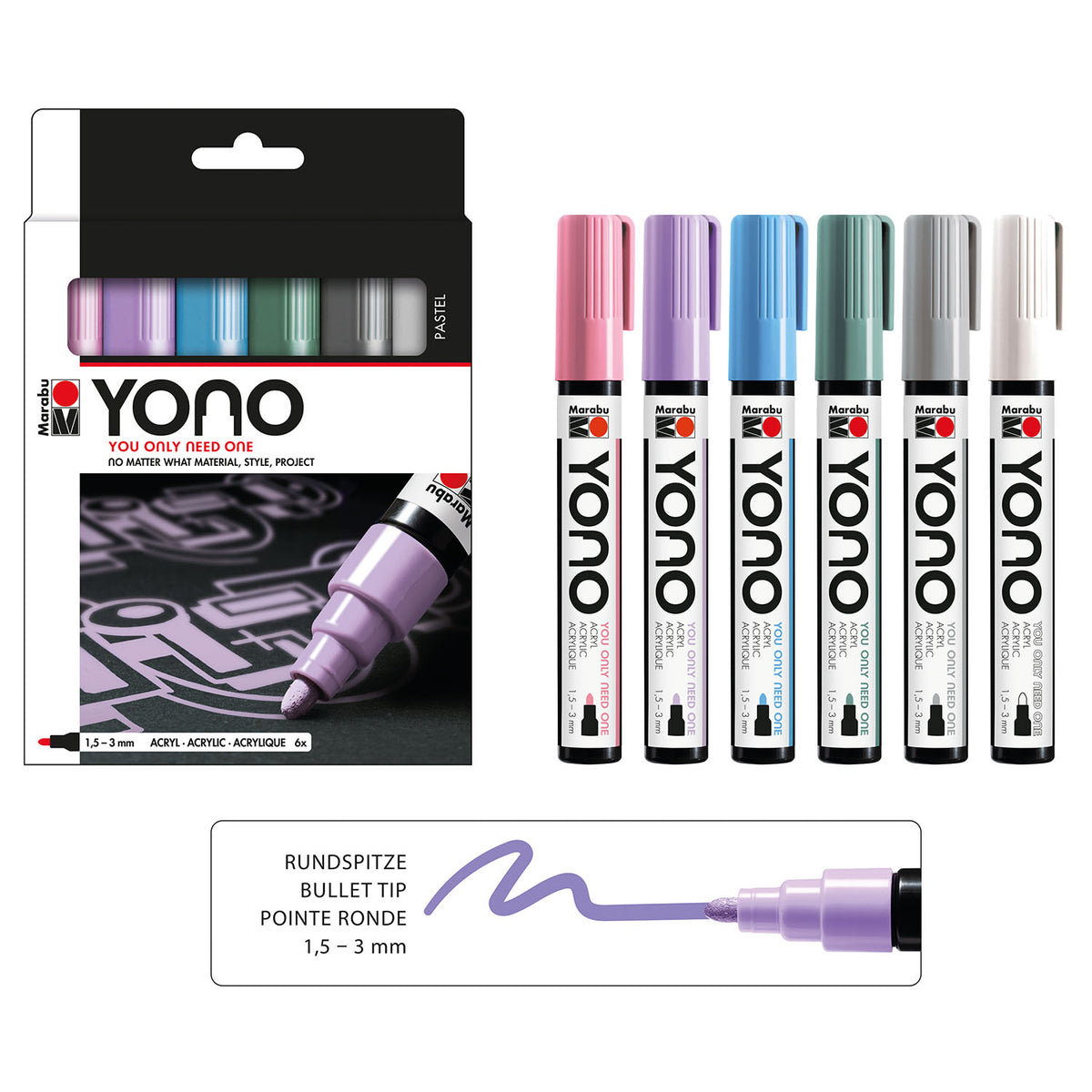 Marabu YONO Y103 1.5-3mm Acrylic Marker