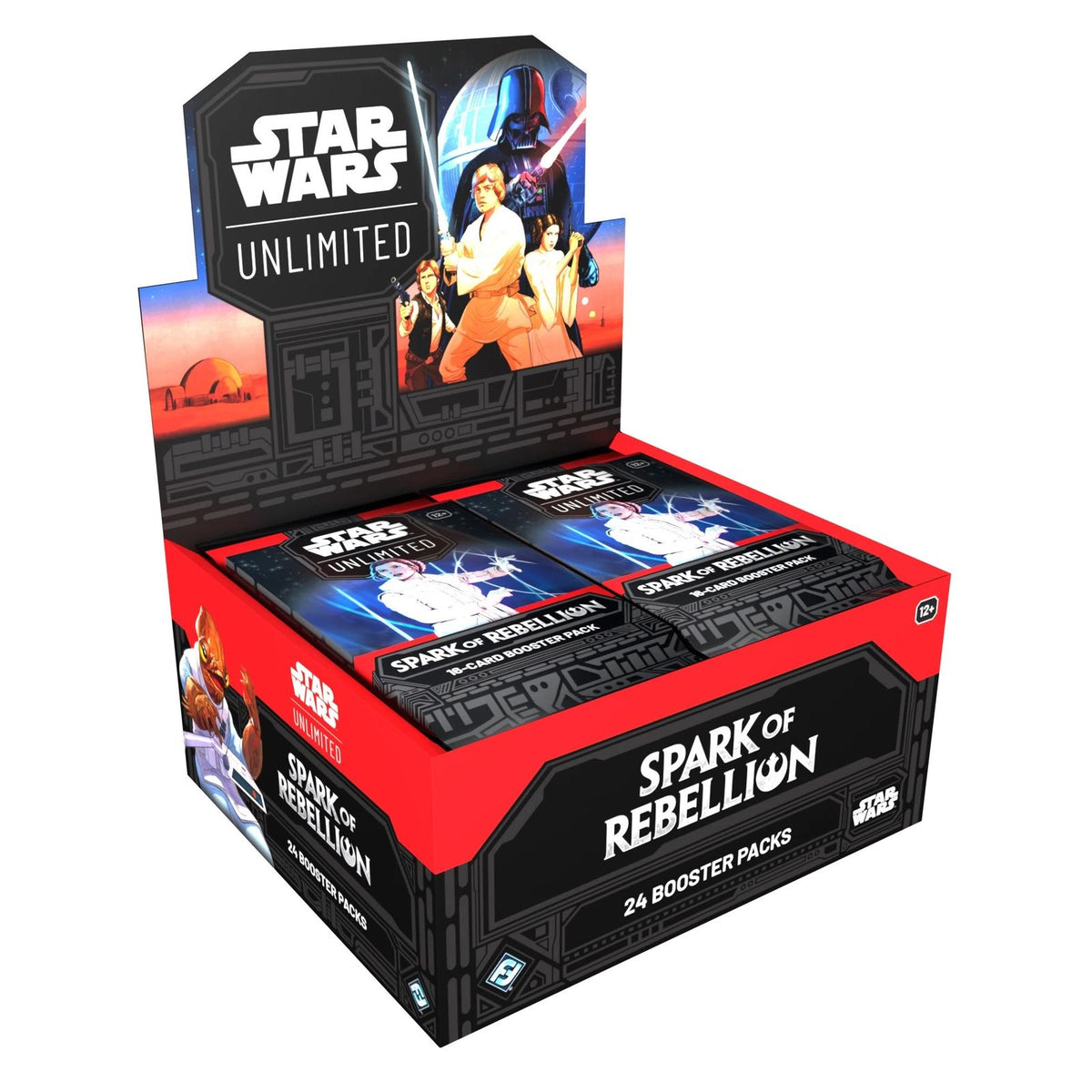 Star Wars: Unlimited - Funke der Rebellion, 384-Karten-Booster-Box (24 Packs mit je 16 Karten)