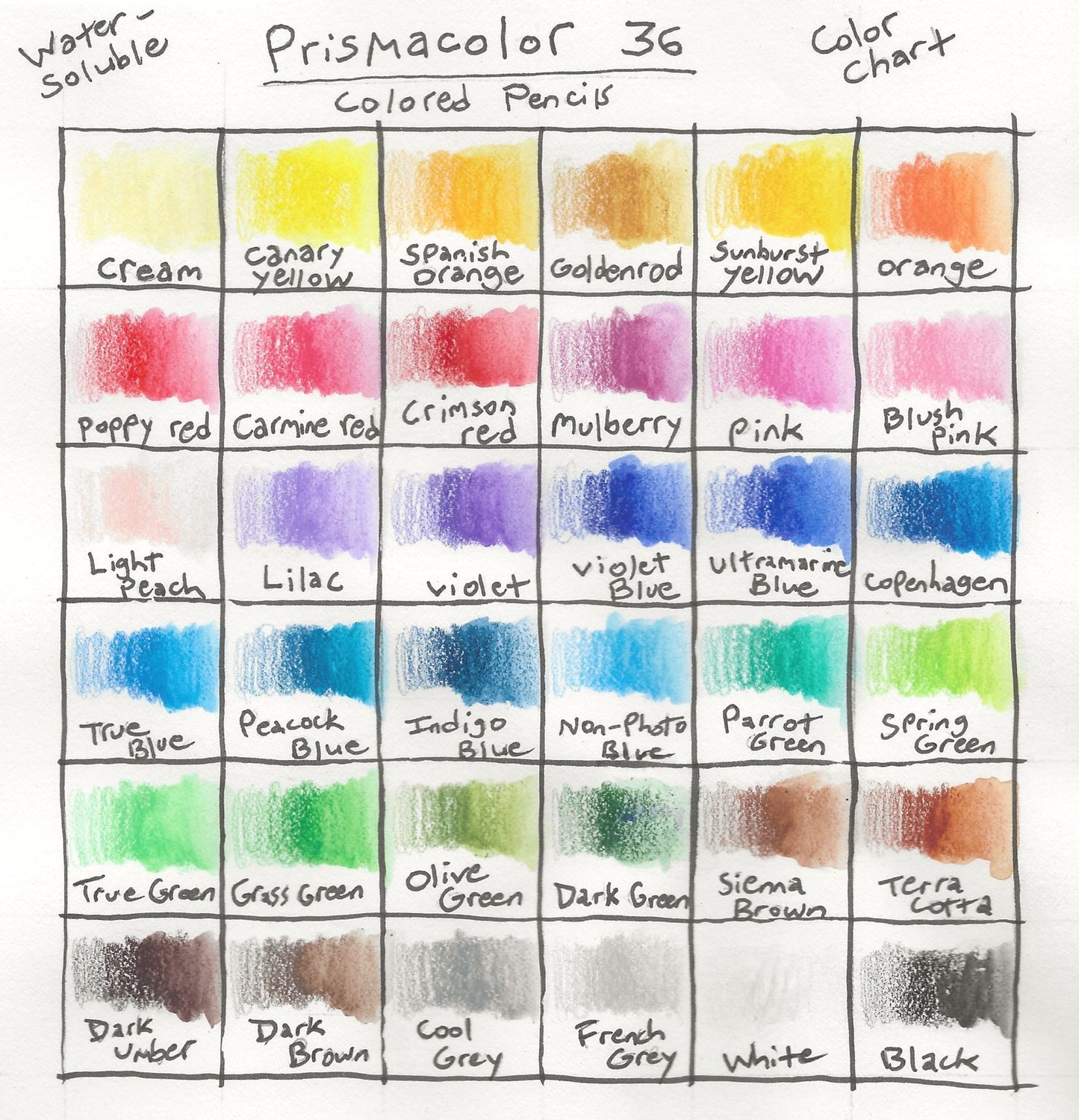 Prismacolor Premier Watercolour Pencil, 36CT