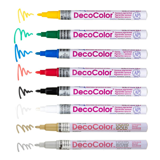 Decocolor Paint Marker, 3mm Fine Bullet Tip