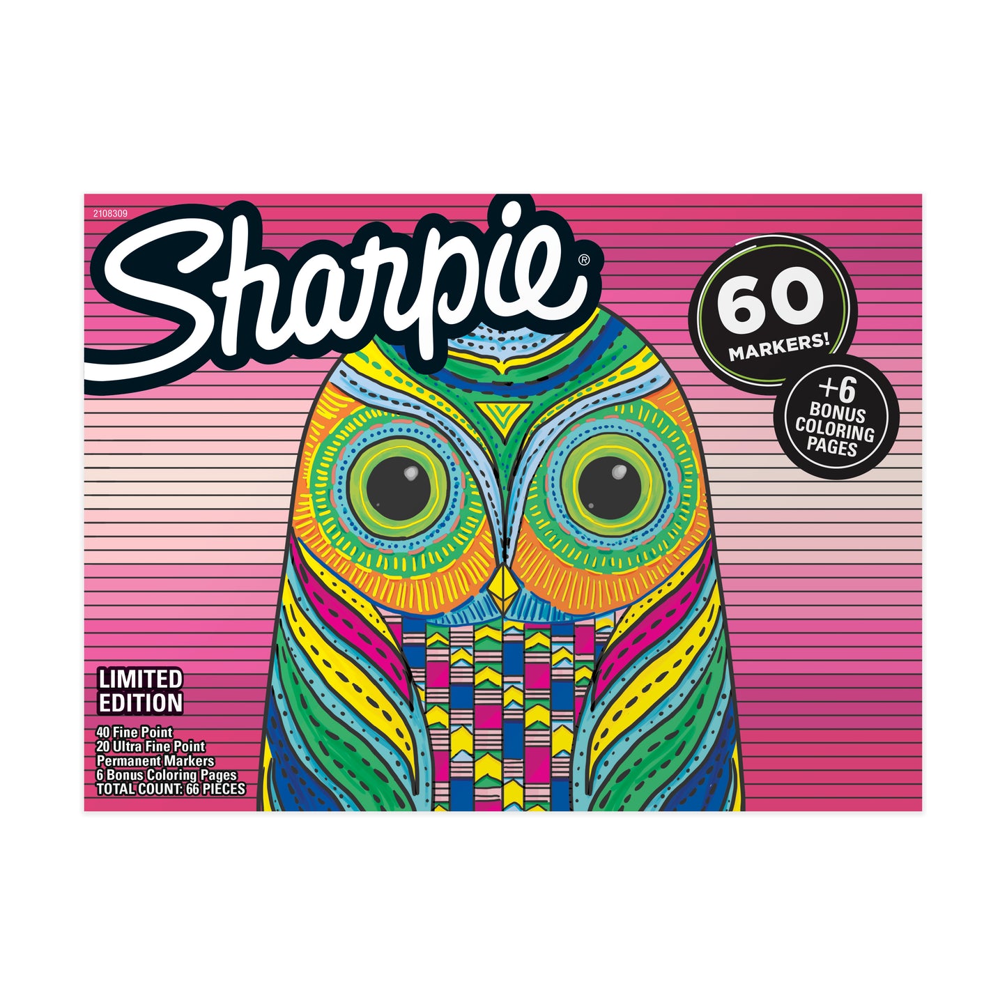 Sharpie Limited Edition Owl Box, 60CT
