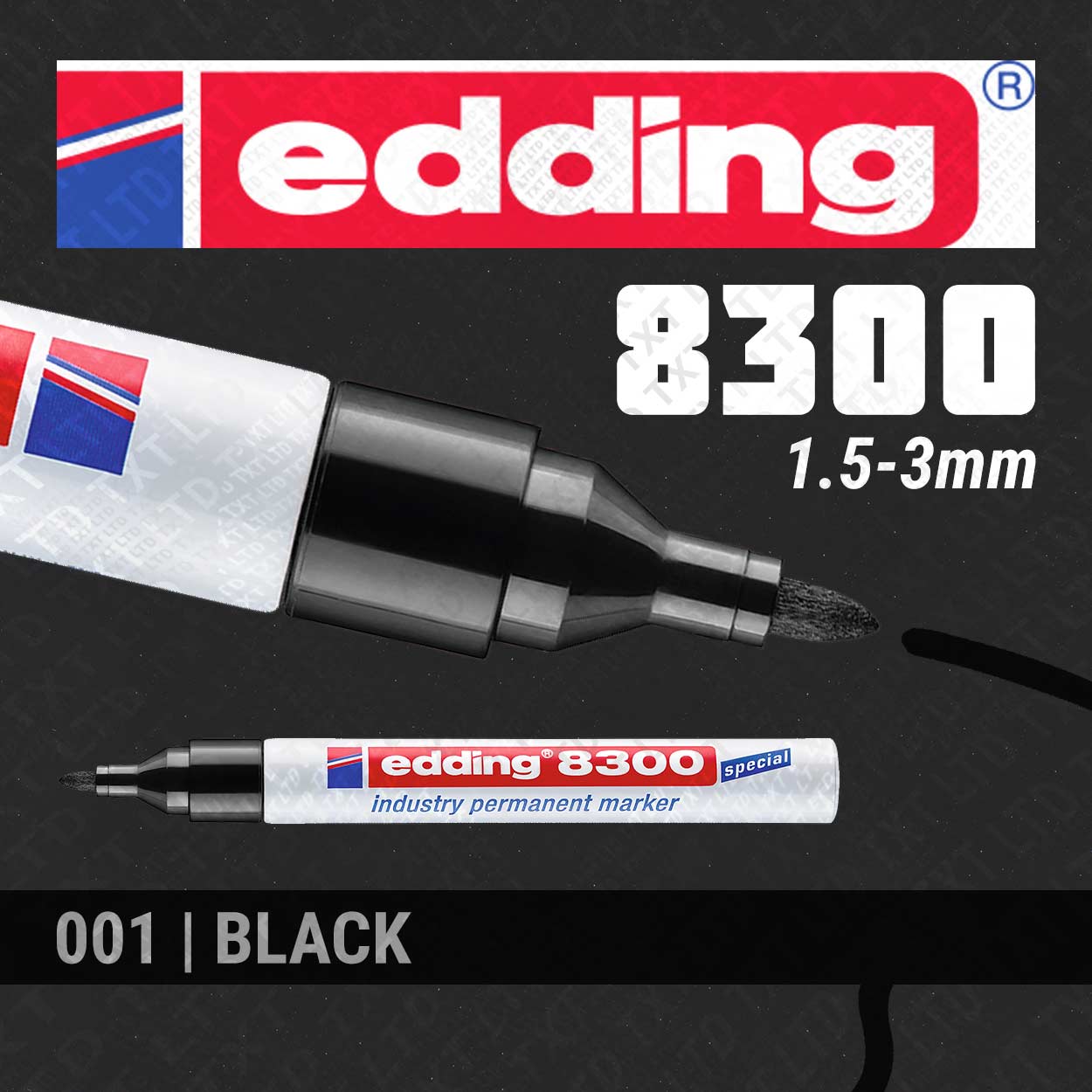 edding 8300 Marqueur permanent industriel