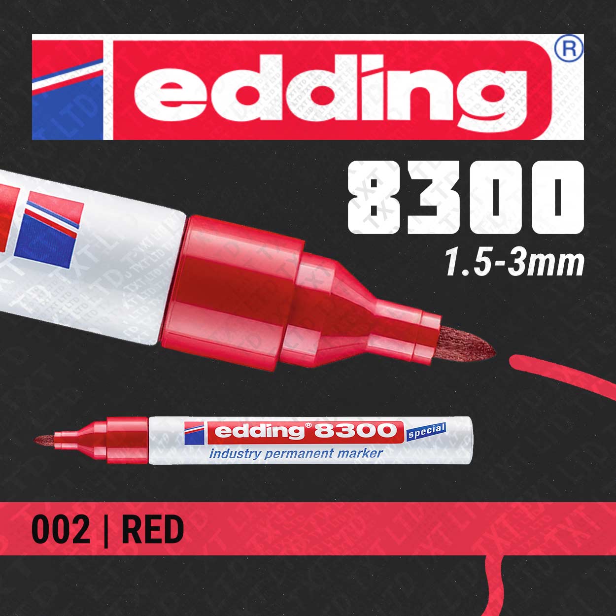 edding 8300 Marqueur permanent industriel