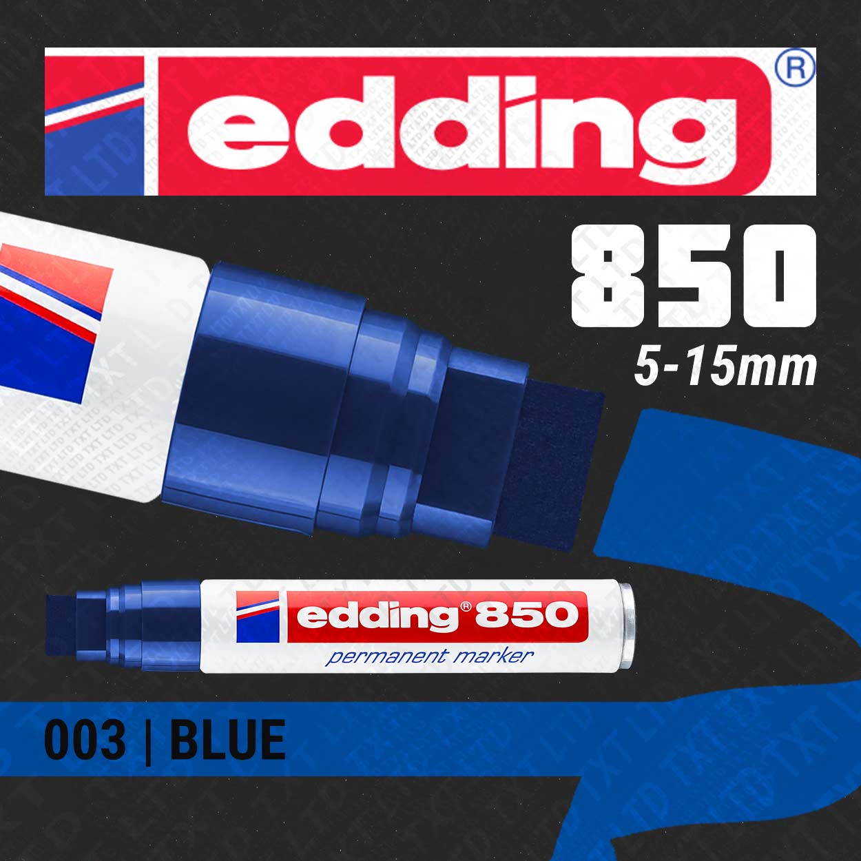 Rotulador permanente Edding 850 de 5-15mm