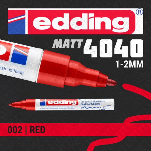Rotulador de pintura mate Edding 4040