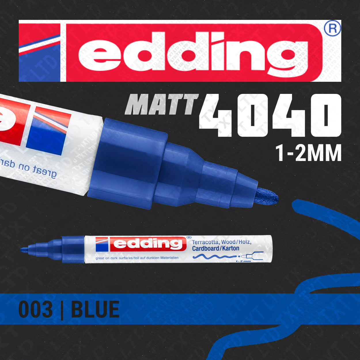 Rotulador de pintura mate Edding 4040