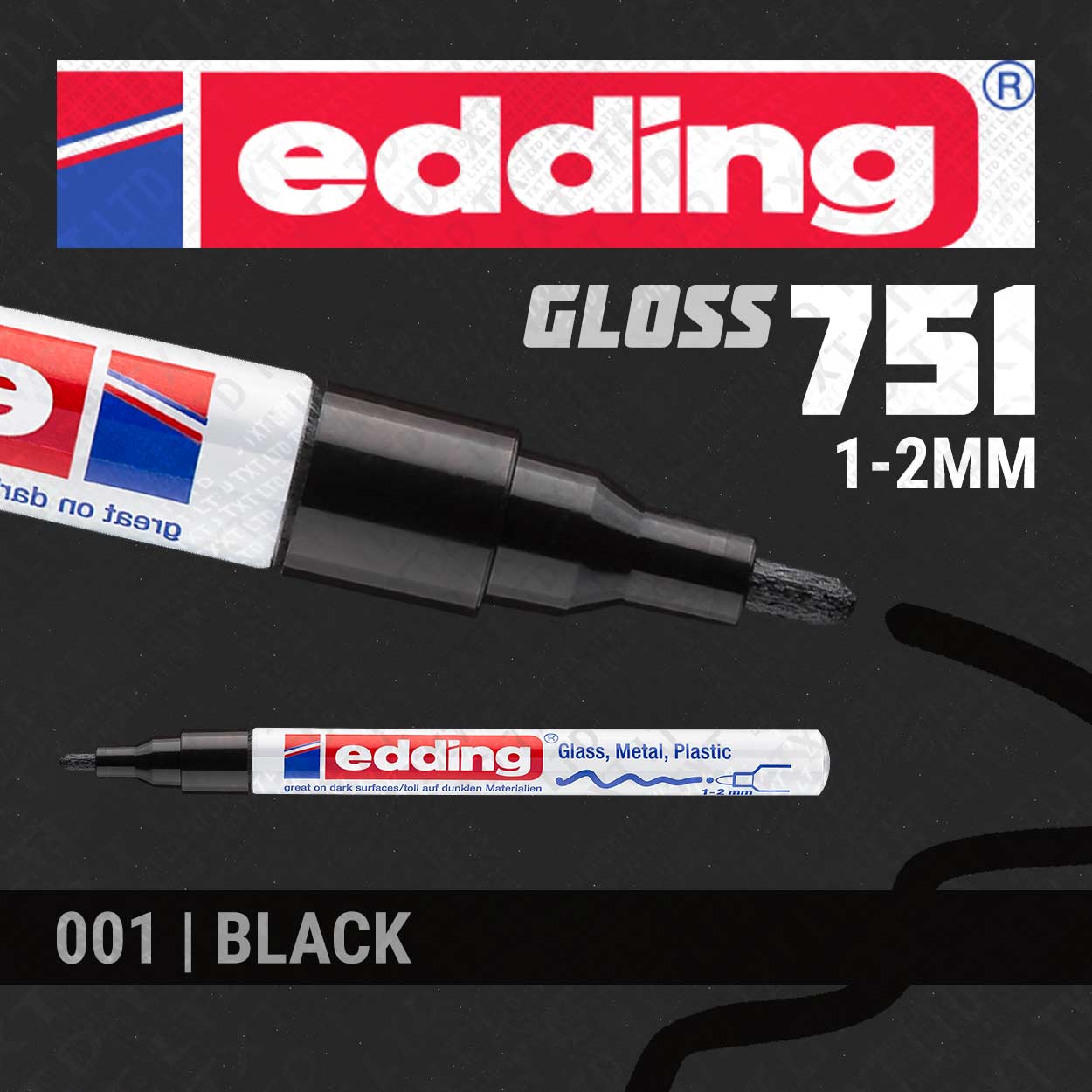 edding 751 Marqueur peinture brillante