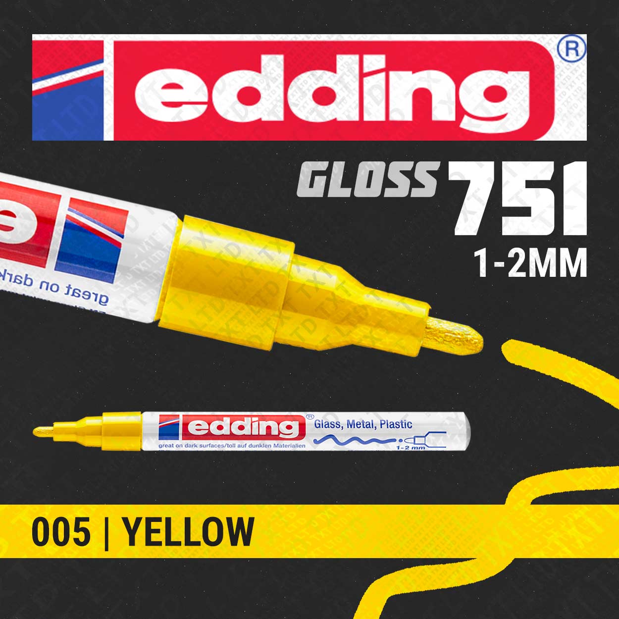 edding 751 Marqueur peinture brillante