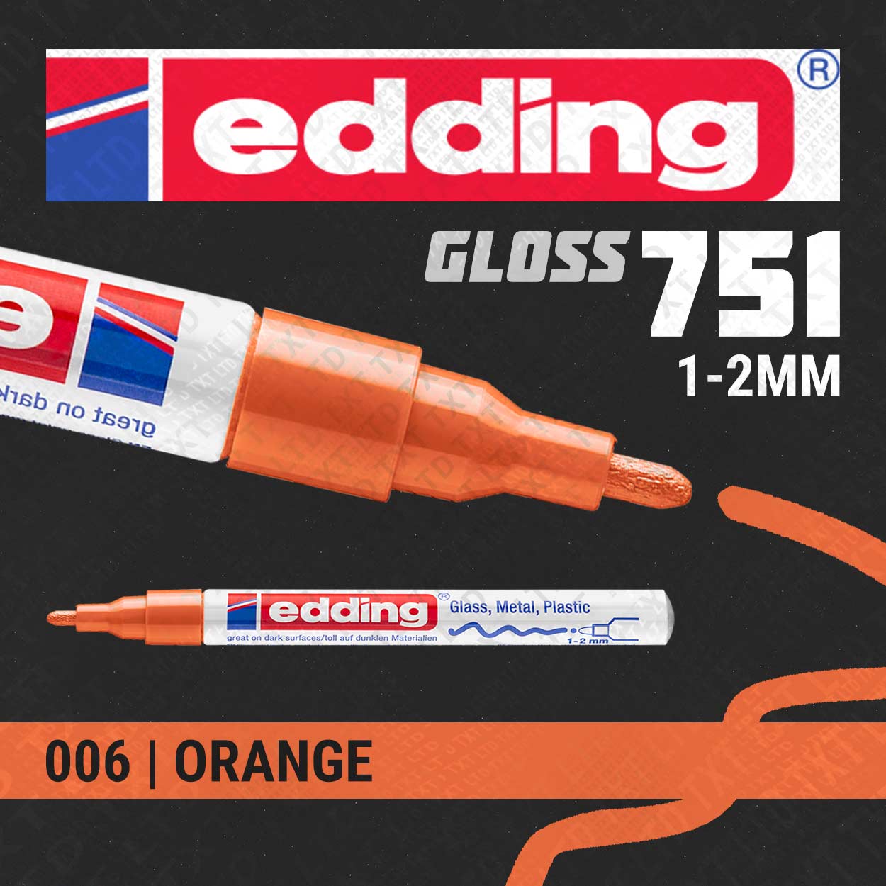 edding 751 Marqueur peinture brillante