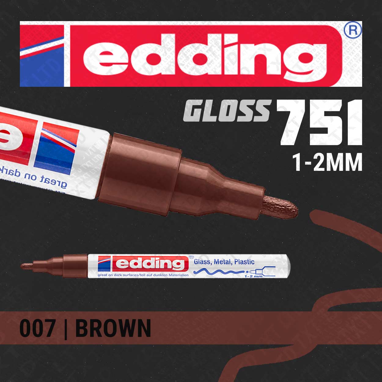 edding 751 Marqueur peinture brillante