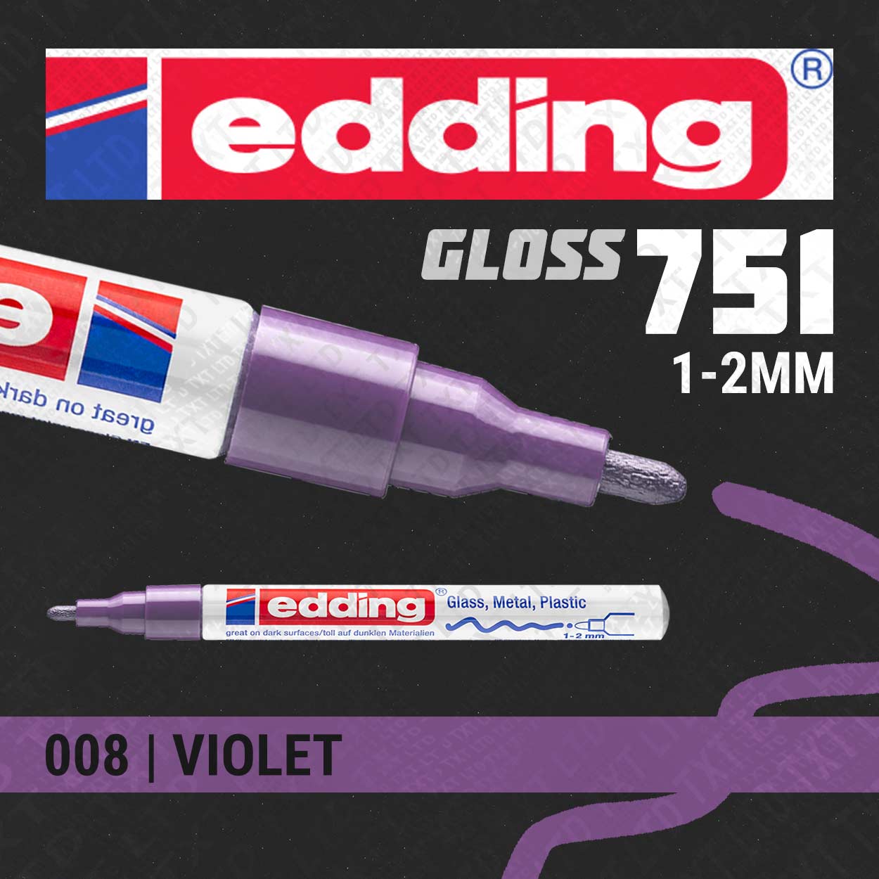 edding 751 Marqueur peinture brillante