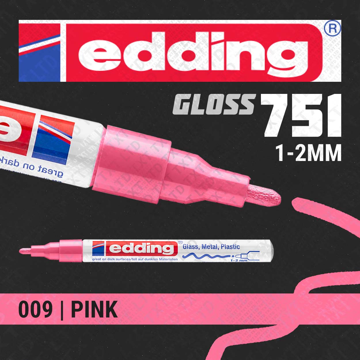 edding 751 Marqueur peinture brillante