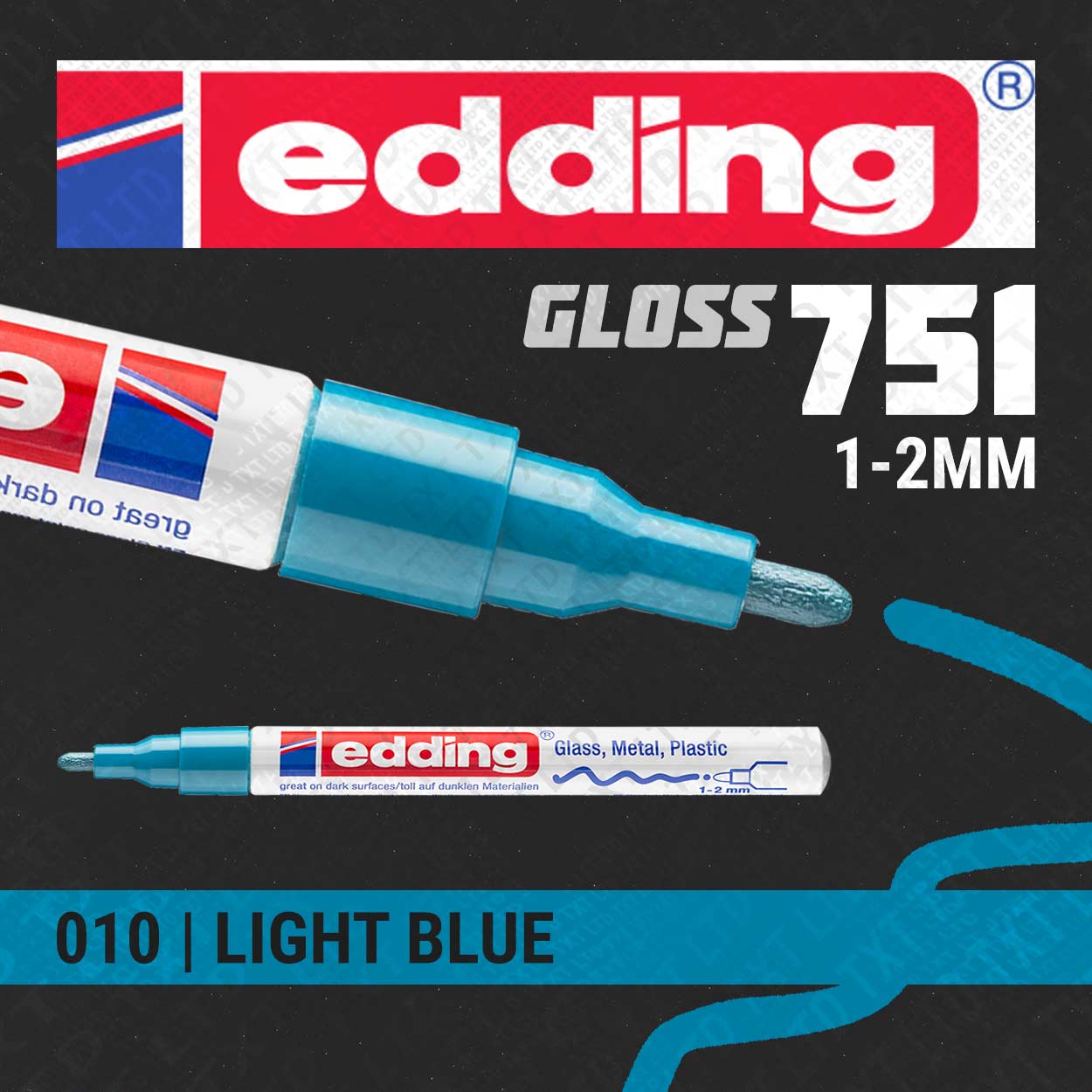 edding 751 Marqueur peinture brillante