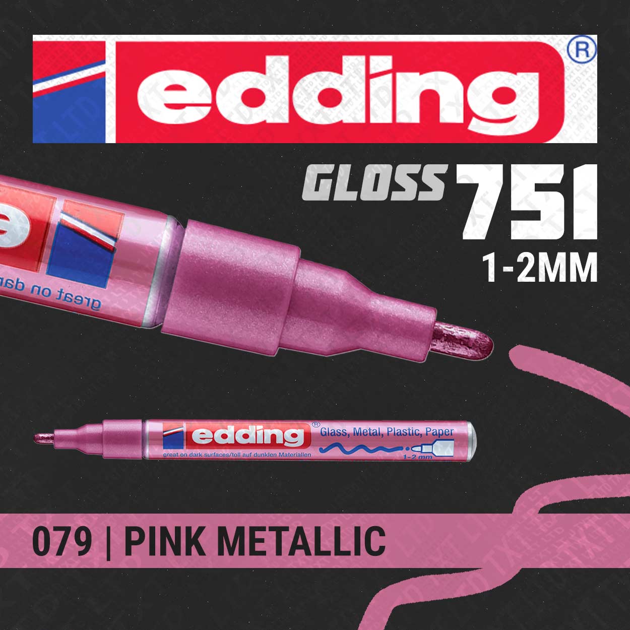 edding 751 Marqueur peinture brillante