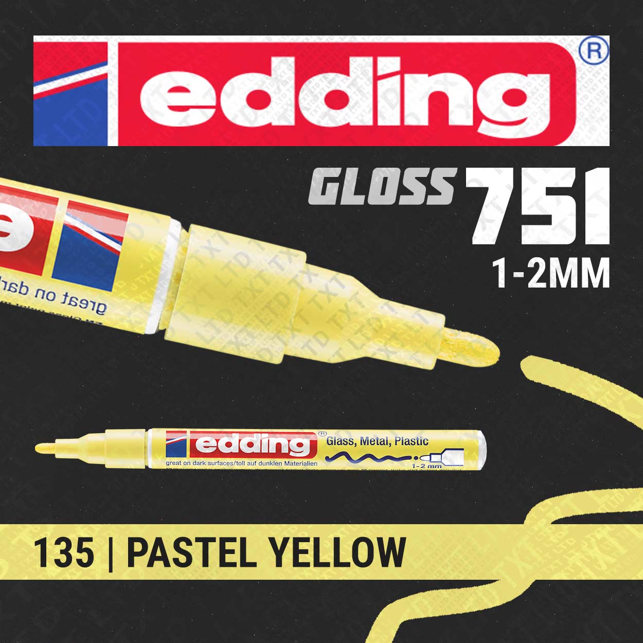 edding 751 Marqueur peinture brillante