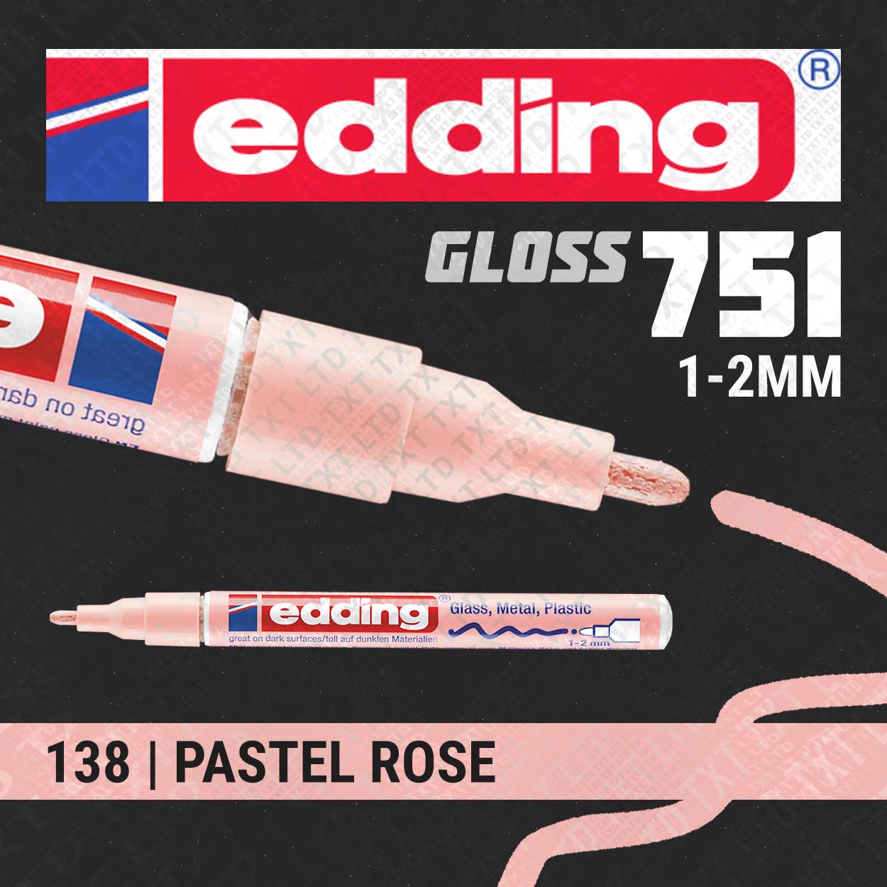 edding 751 Marqueur peinture brillante