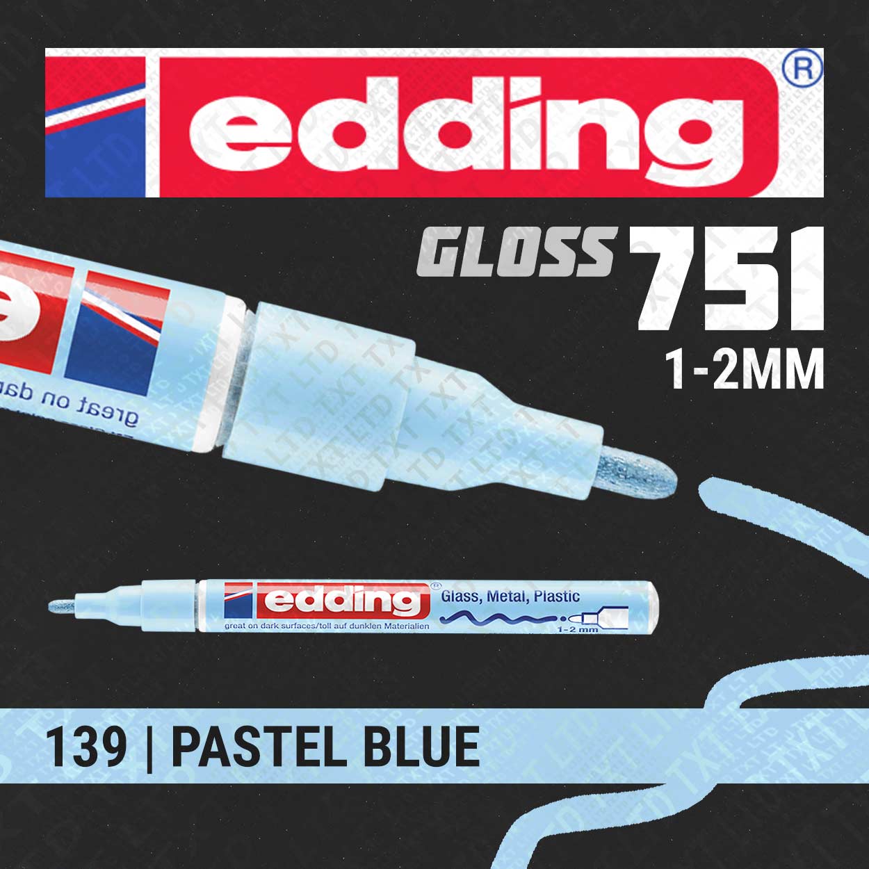 edding 751 Marqueur peinture brillante