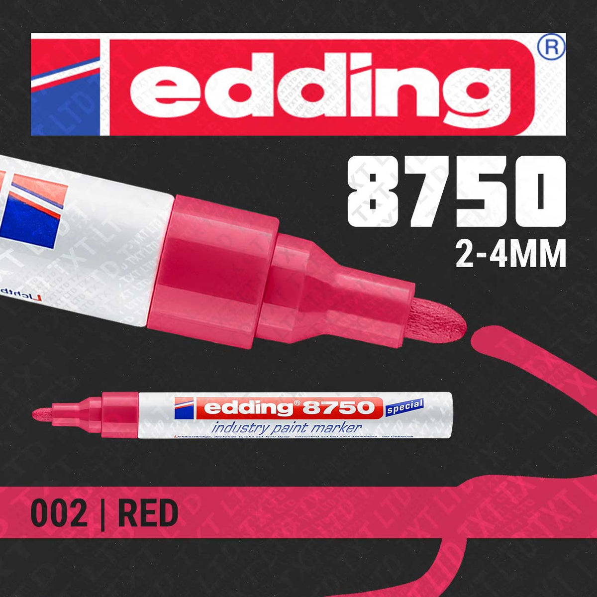 EDDING Marqueur Peinture 8750 Spécial Industrie Vert Pointe Ronde 2-4 EDDING Marqueur Peinture 8750 Spécial Industrie Vert Pointe Ronde 2-4