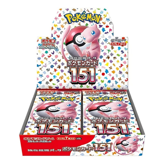 Pokémon TCG 151 sv2a, boosterbox met 140 kaarten (20 verpakkingen van 7)
