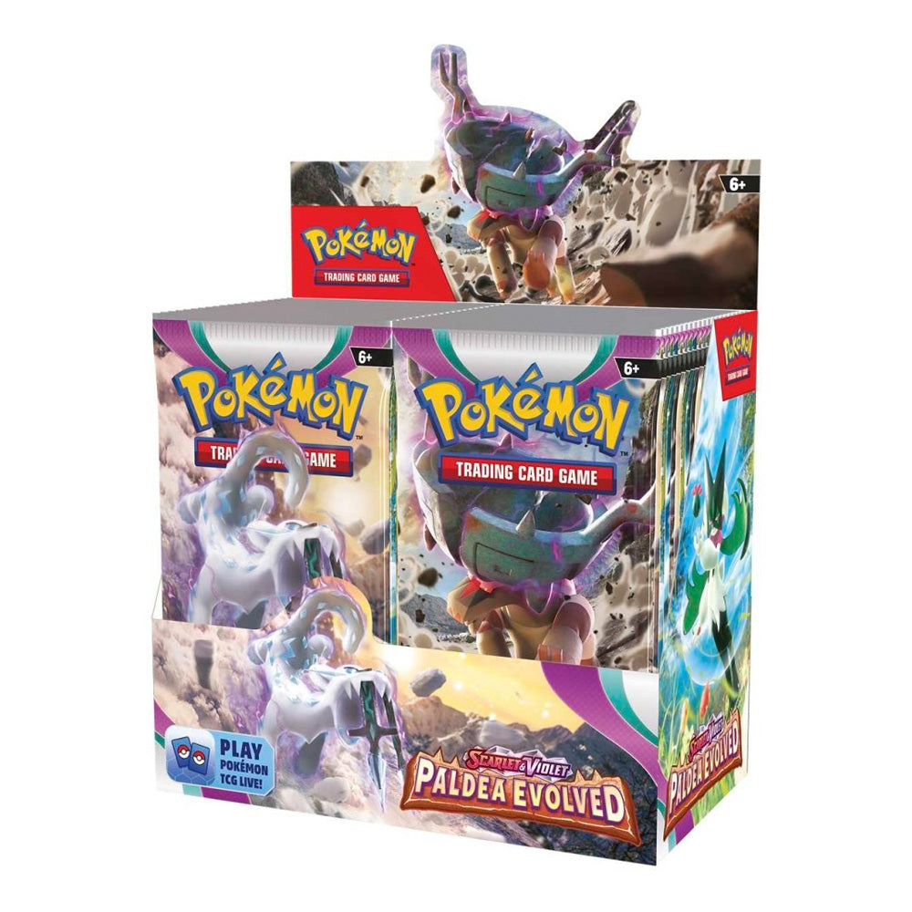 Pokémon TCG Paldea Evolved, caja de refuerzo de 396 tarjetas (36 paquetes de 11)