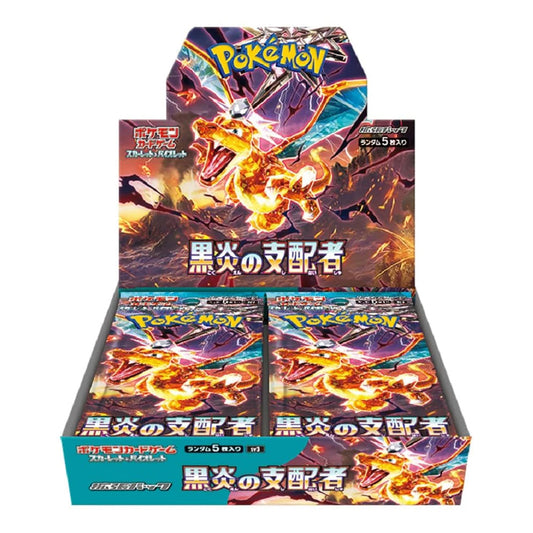 Pokémon TCG Ruler of the Black Flame sv3, caja de refuerzo de 150 cartas (30 paquetes de 5)