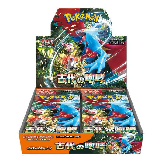 Pokémon TCG Ancient Roar sv4K, boosterbox met 150 kaarten (30 verpakkingen van 5)