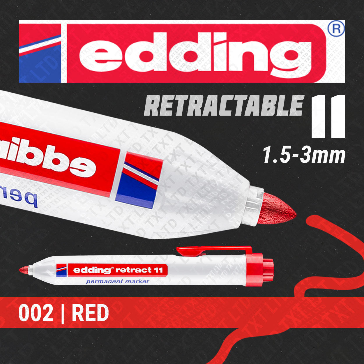 edding 11 Retract Permanent Marker 1.5-3mm