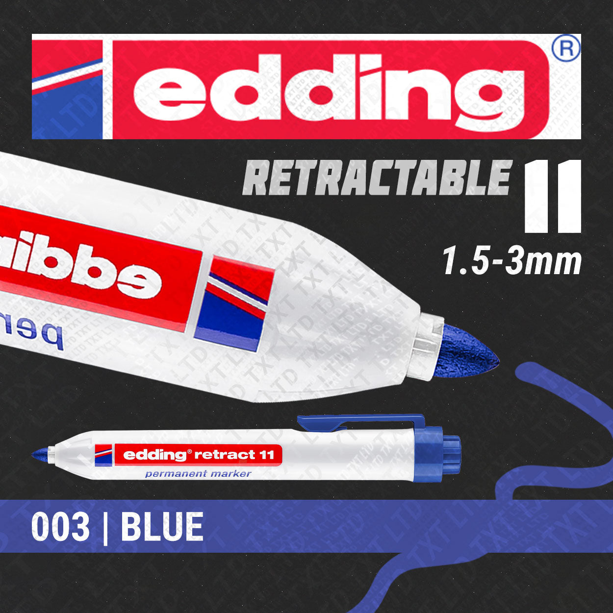 edding 11 Retract Permanent Marker 1.5-3mm