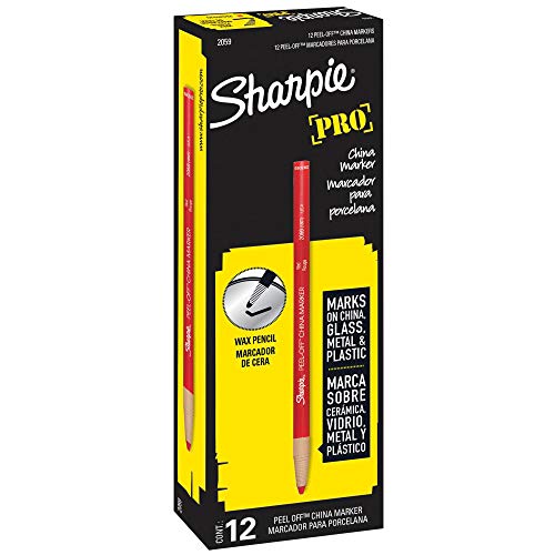Sharpie Peel-Off China Wax Marker, Boîte de 12