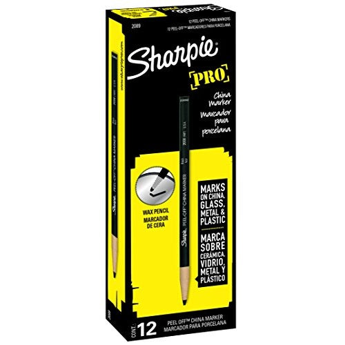 Sharpie Peel-Off China Wax Marker, Boîte de 12