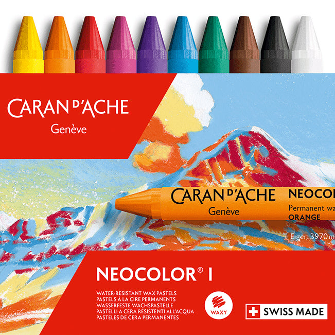 Caran d'Ache Neocolor I Permanentwachs-Pastell (lose + Sets)