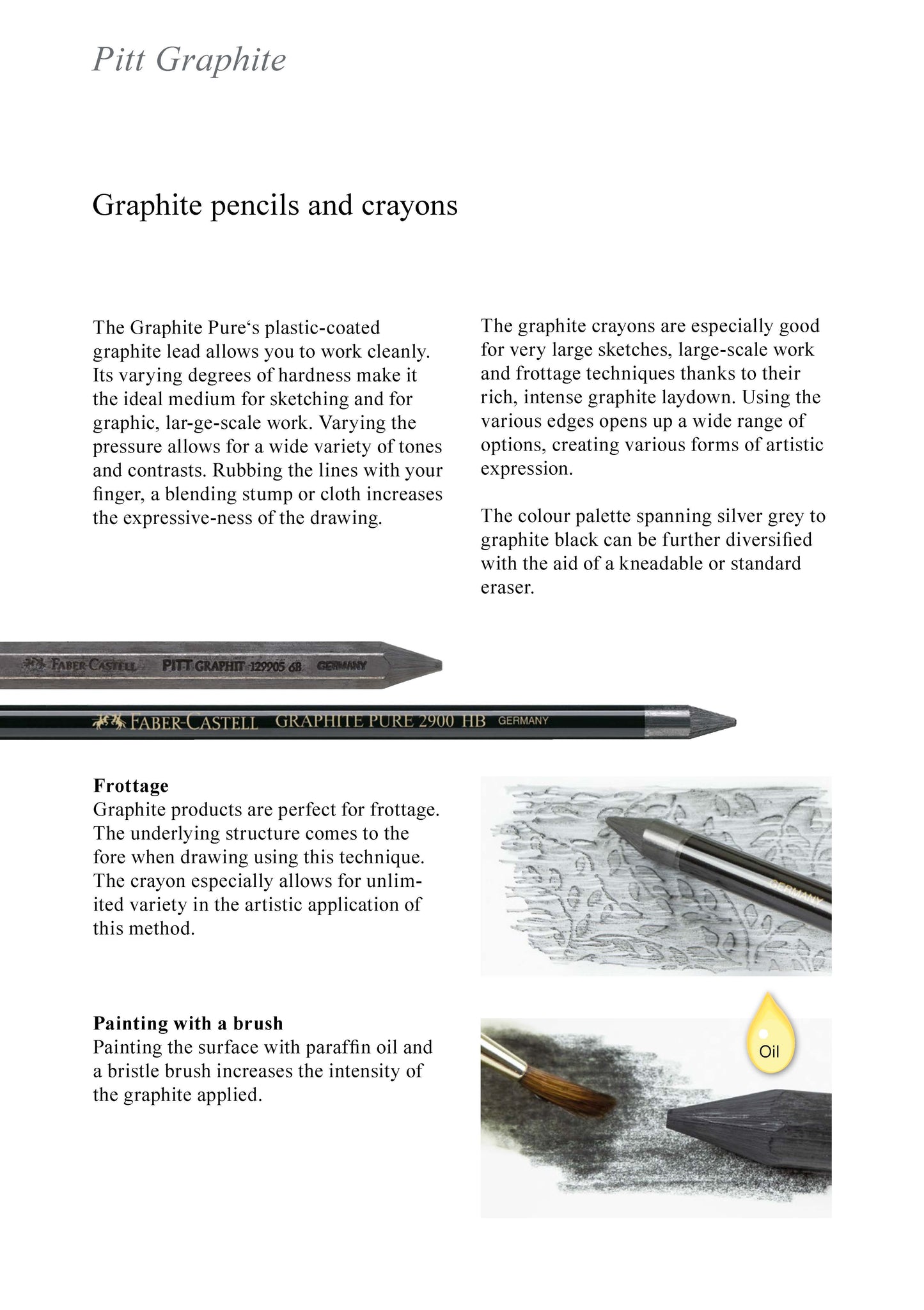 Faber-Castell PITT grafiet puur potlood