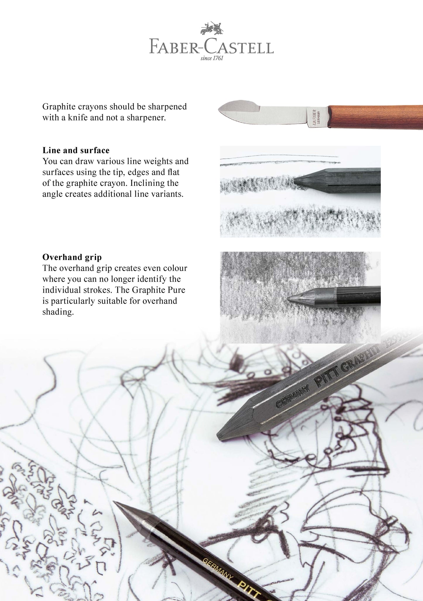 Faber-Castell PITT Graphite Crayon