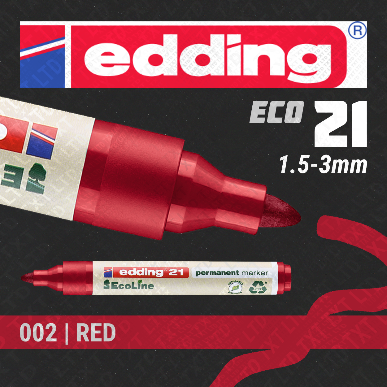 edding 21 Ecoline Permanent Marker 1.5-3mm