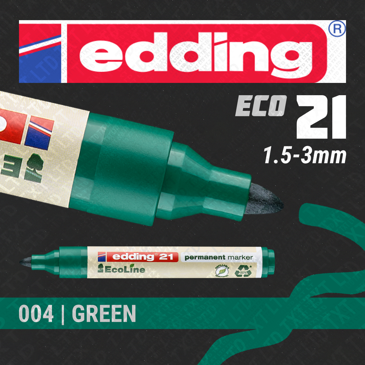 edding 21 Ecoline Permanente Marker 1,5-3 mm