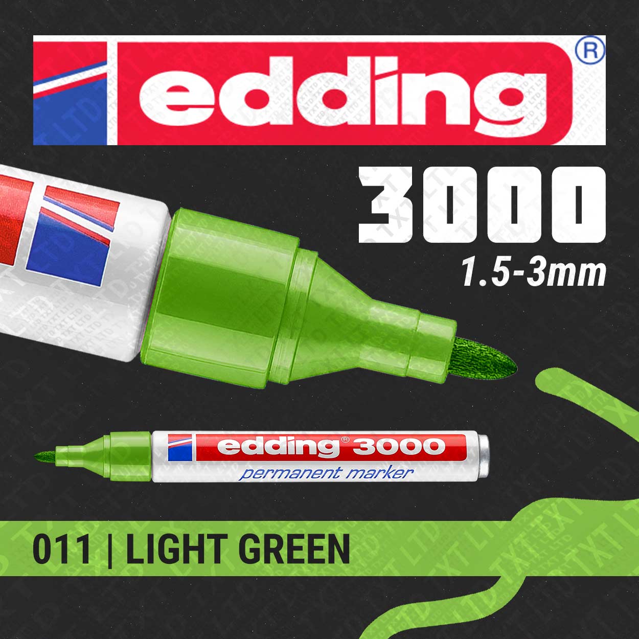 edding 3000 Permanent Bullet Marker Light Green