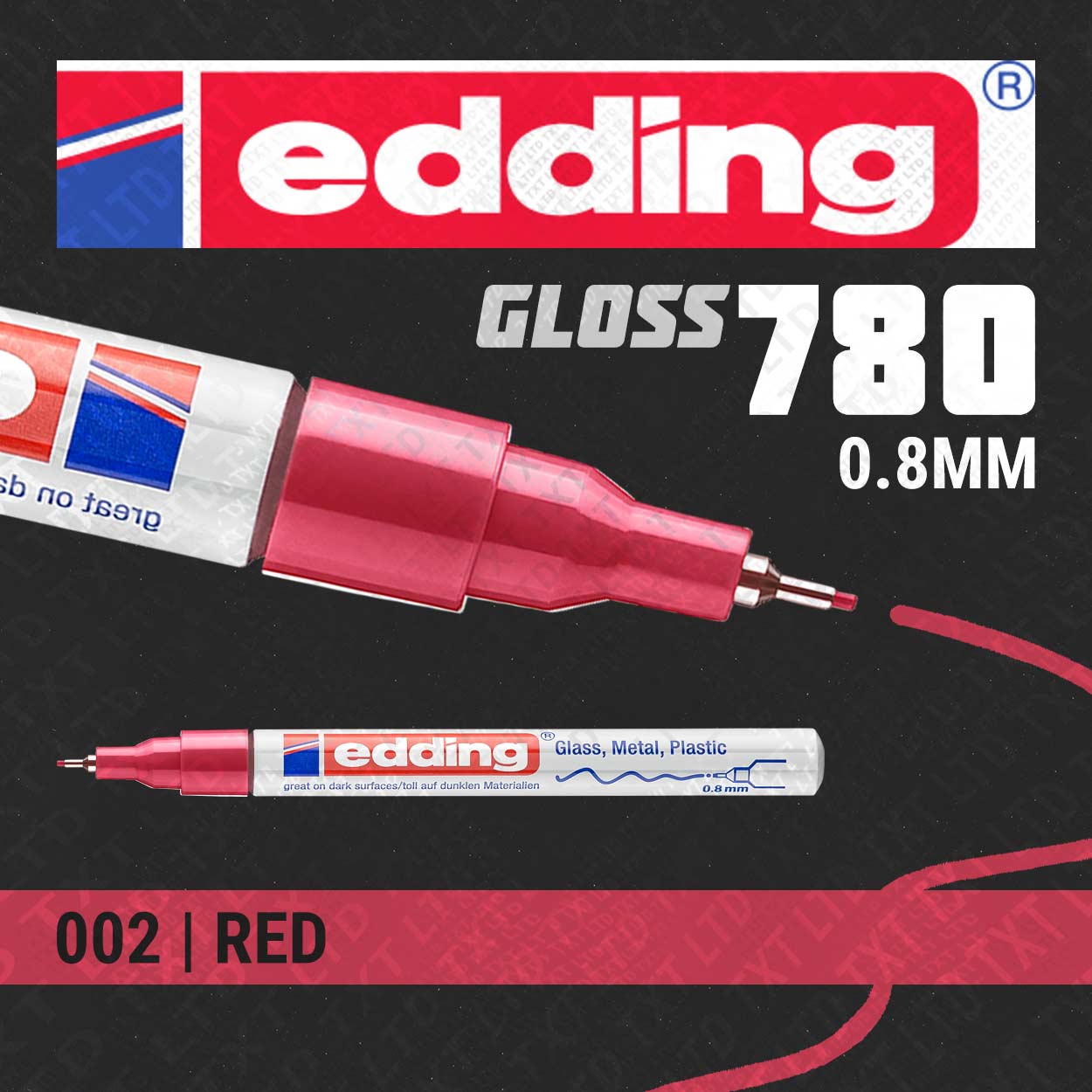 Rotulador de pintura brillante Edding 780