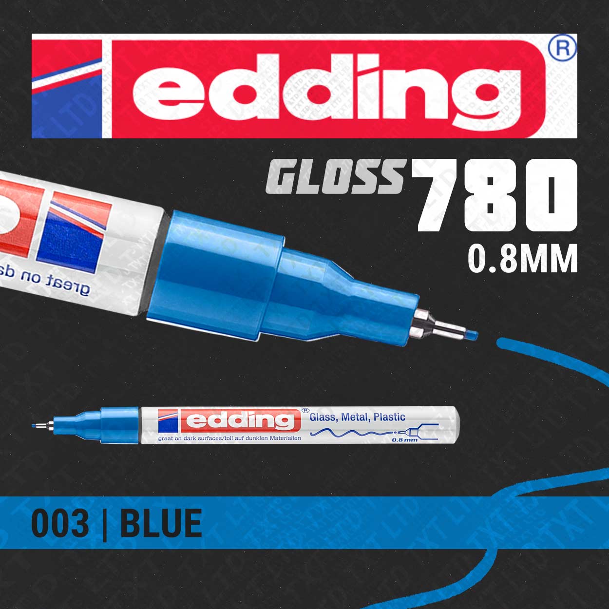 Rotulador de pintura brillante Edding 780