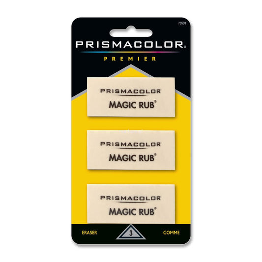 Prismacolor Premier Magic Rub Vinyl Eraser, Pack of 3
